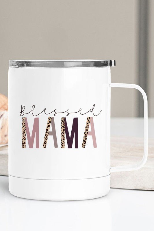 "Blessed Mama" Travel Mug - Sweet PEA & Me Boutique