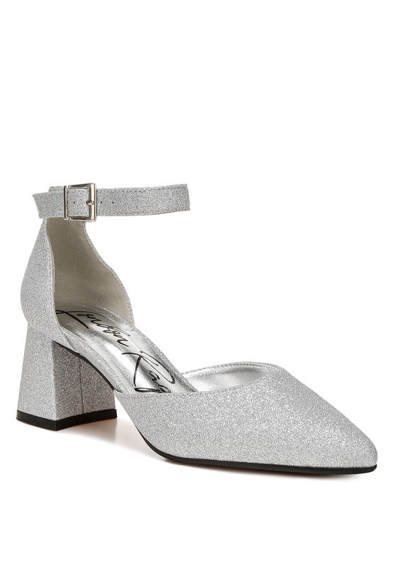 London Rag - Taznia Glitter Block Heel Sandals