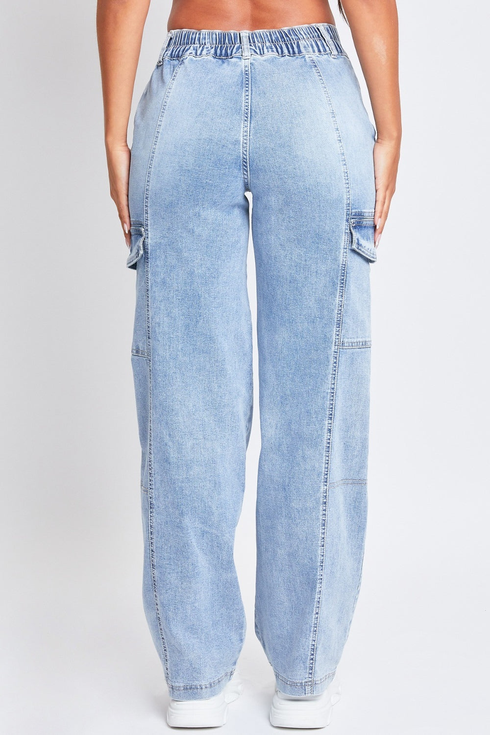 YMI Jeanswear - High-Rise Straight Cargo Jeans