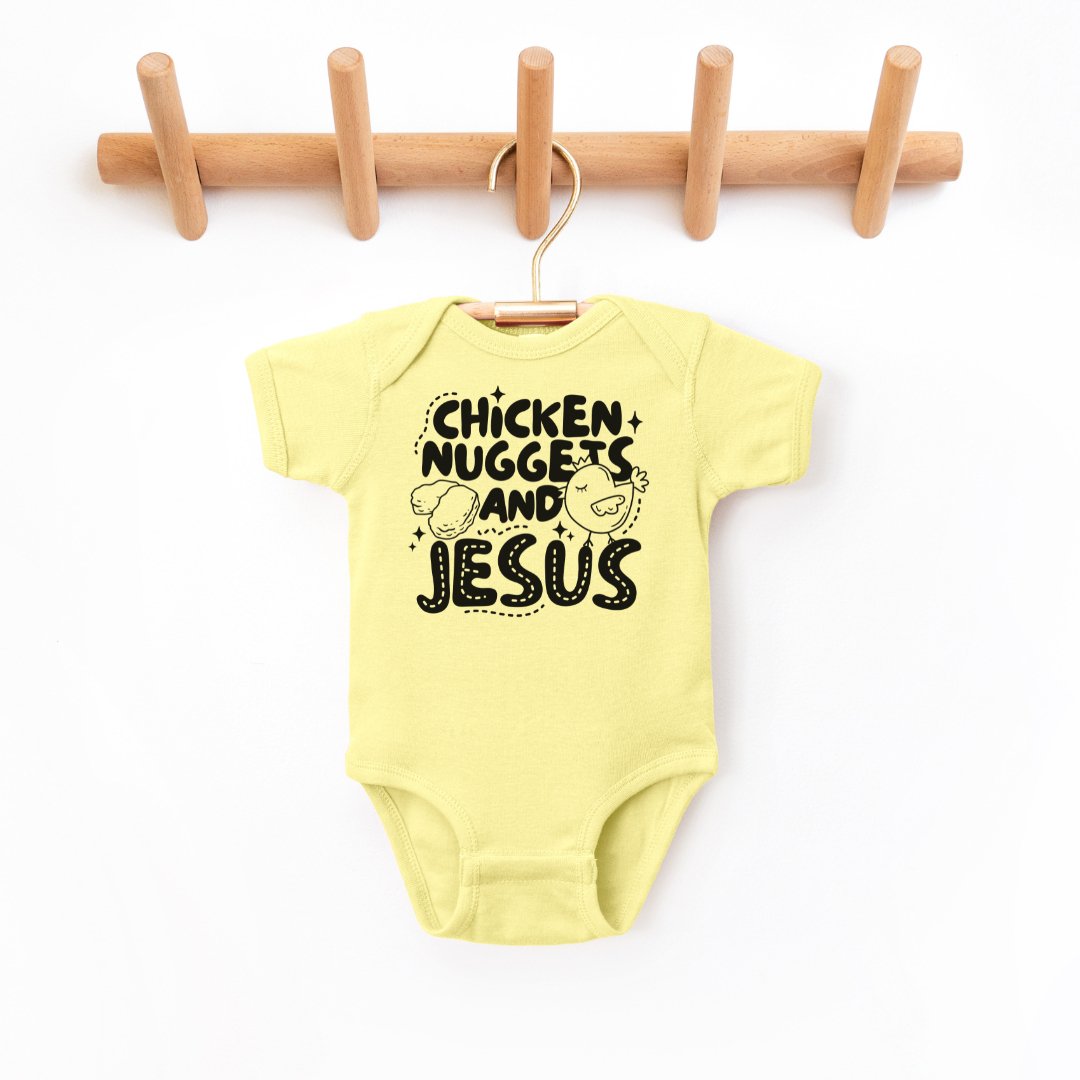 "Chicken Nuggets And Jesus" - Infant Bodysuit - Size: NB - 24M - Sweet PEA & Me Boutique