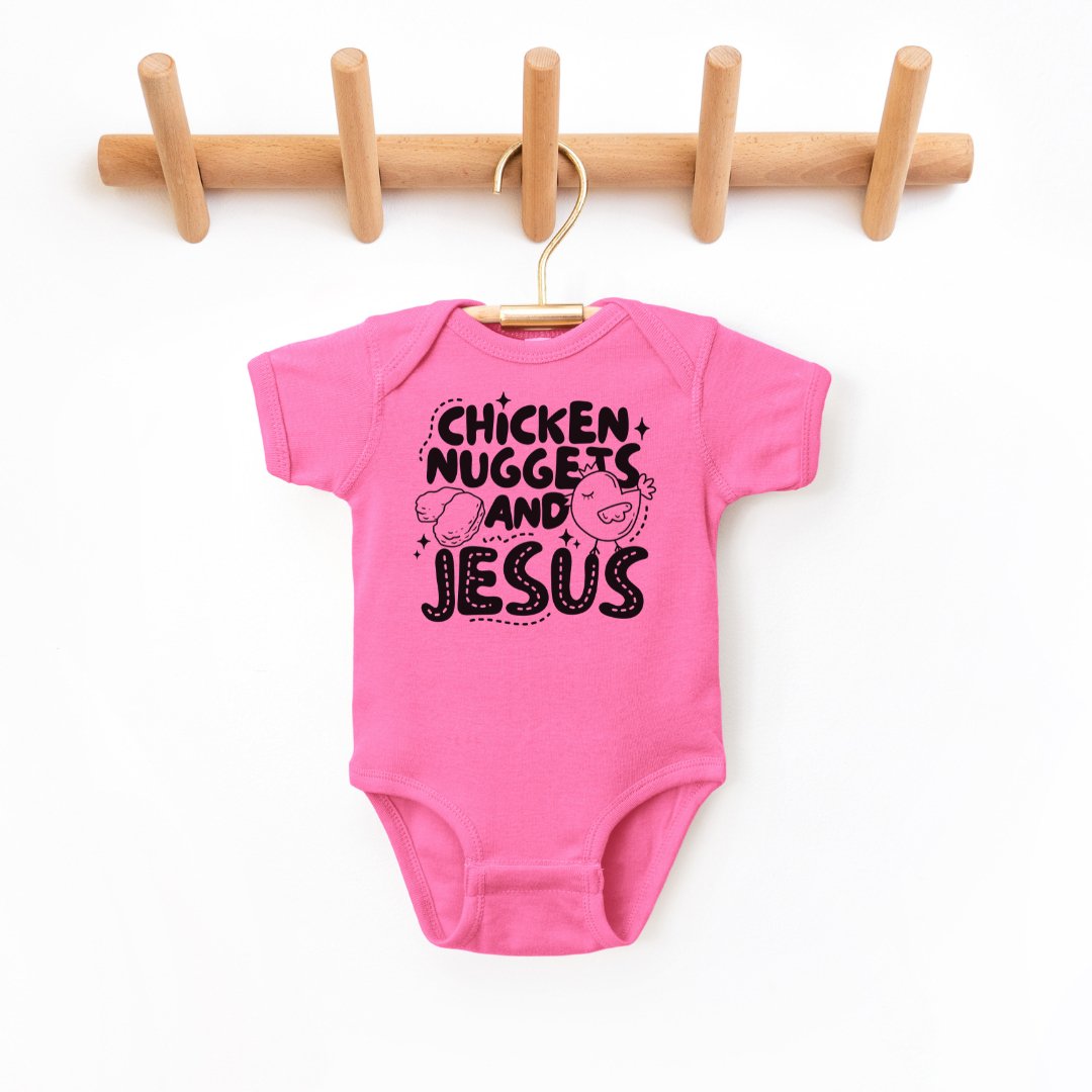 "Chicken Nuggets And Jesus" - Infant Bodysuit - Size: NB - 24M - Sweet PEA & Me Boutique