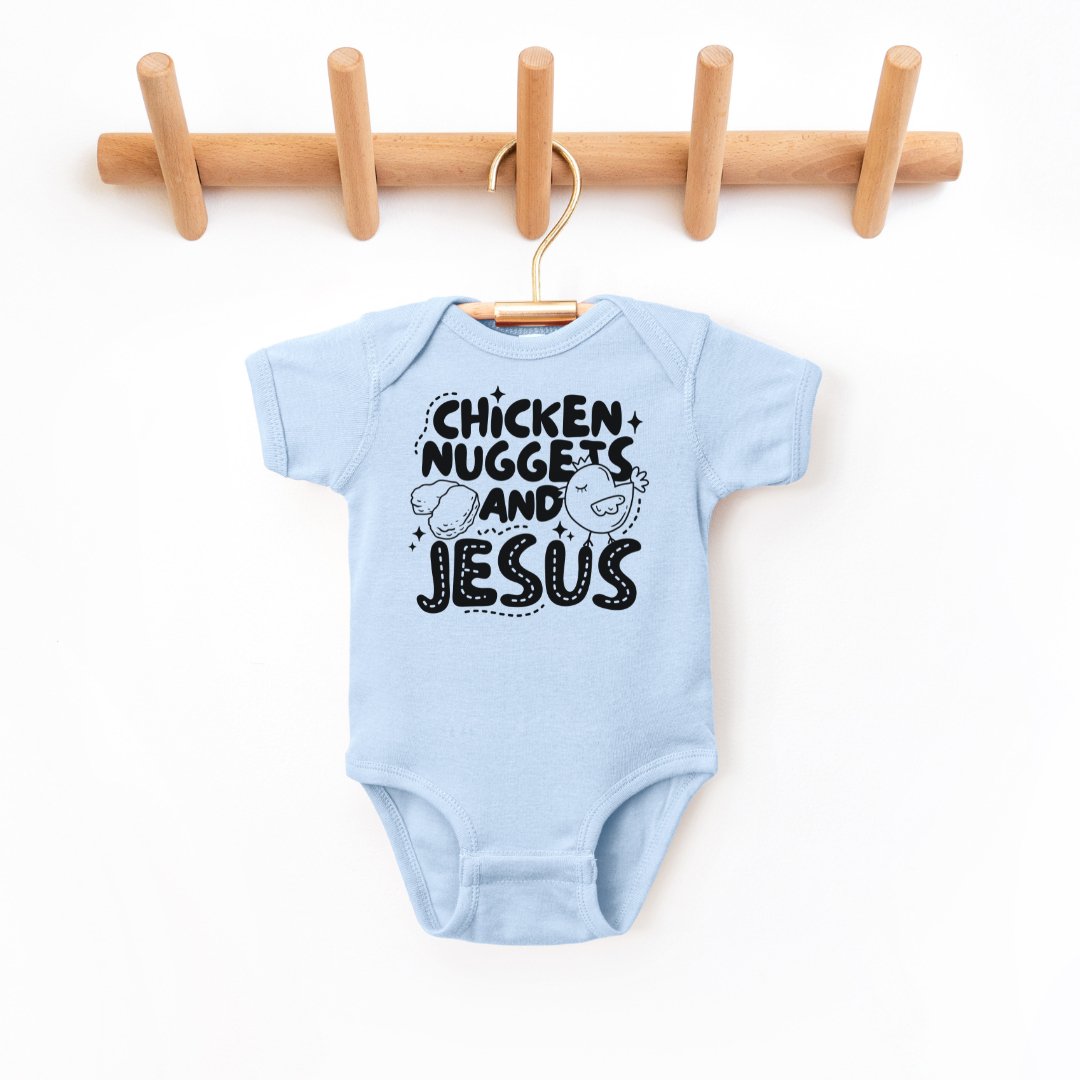 "Chicken Nuggets And Jesus" - Infant Bodysuit - Size: NB - 24M - Sweet PEA & Me Boutique