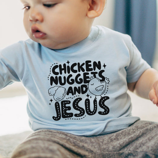 "Chicken Nuggets And Jesus" - Infant Bodysuit - Size: NB - 24M - Sweet PEA & Me Boutique