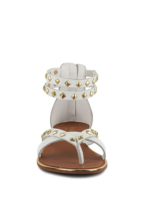 Rag & Co - Emmeth Studs Embellished Flat Sandals