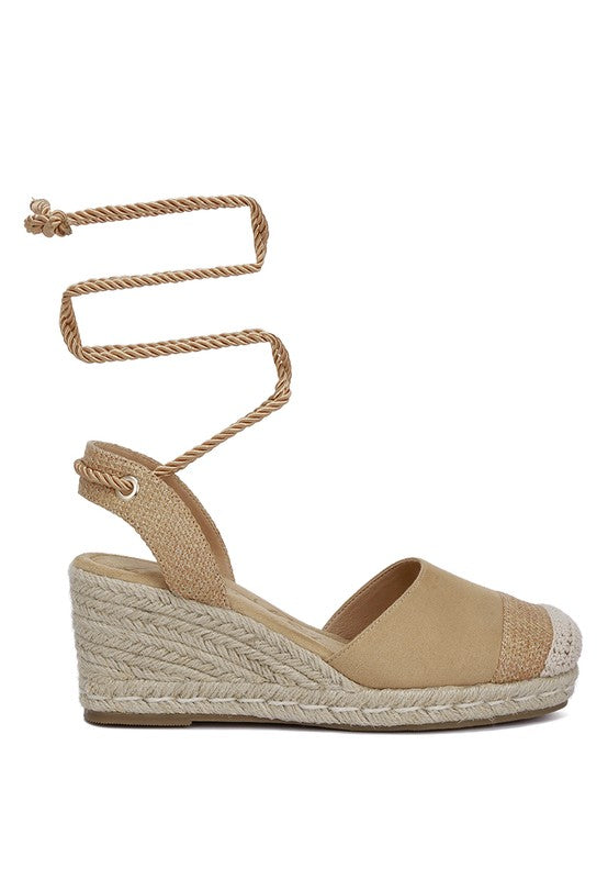 London Rag - Aiden Lace-Up Crochet Espadrilles