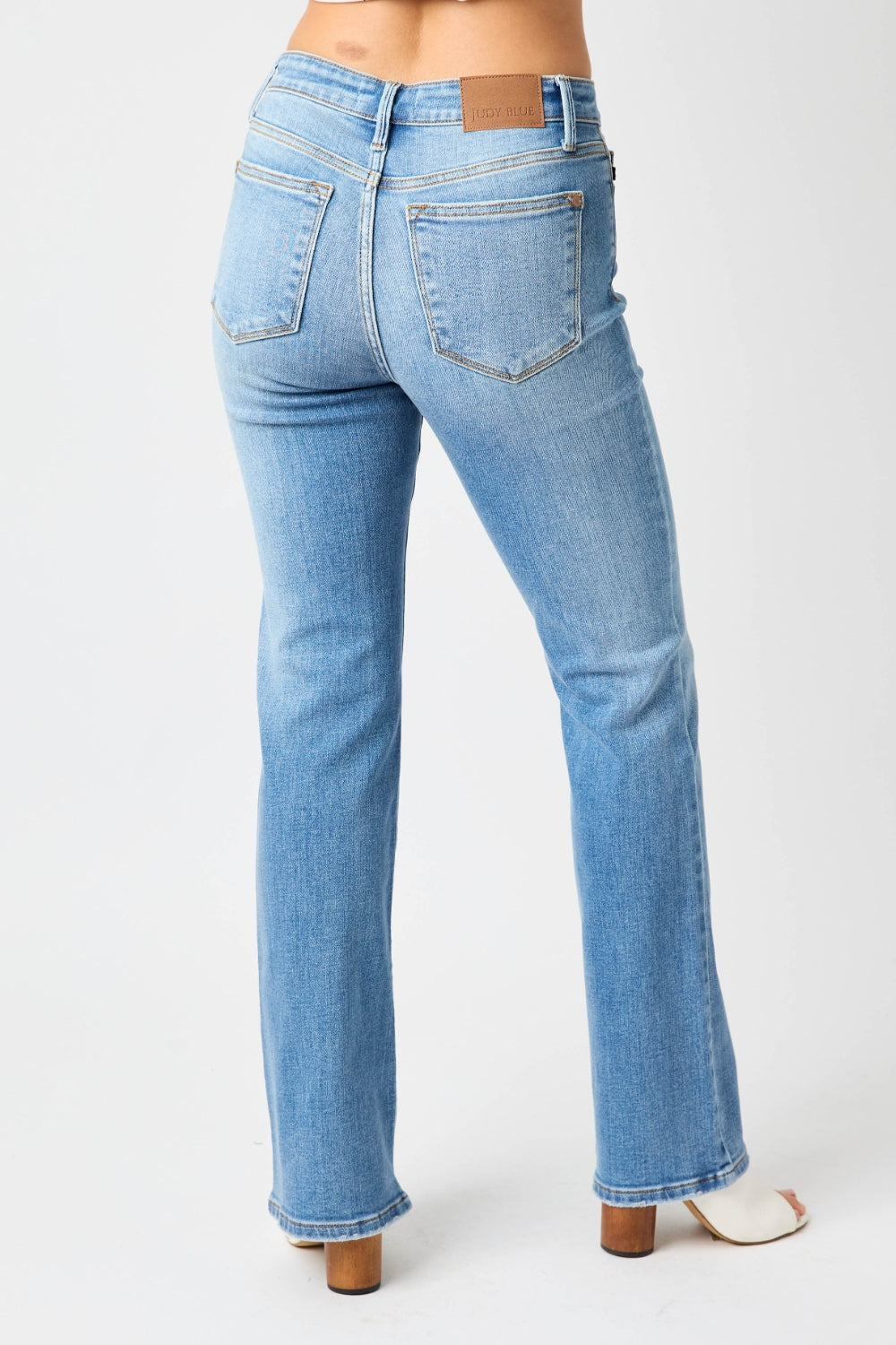 Judy Blue - Mid-Rise Waist Straight Jeans - Size: 0-24W