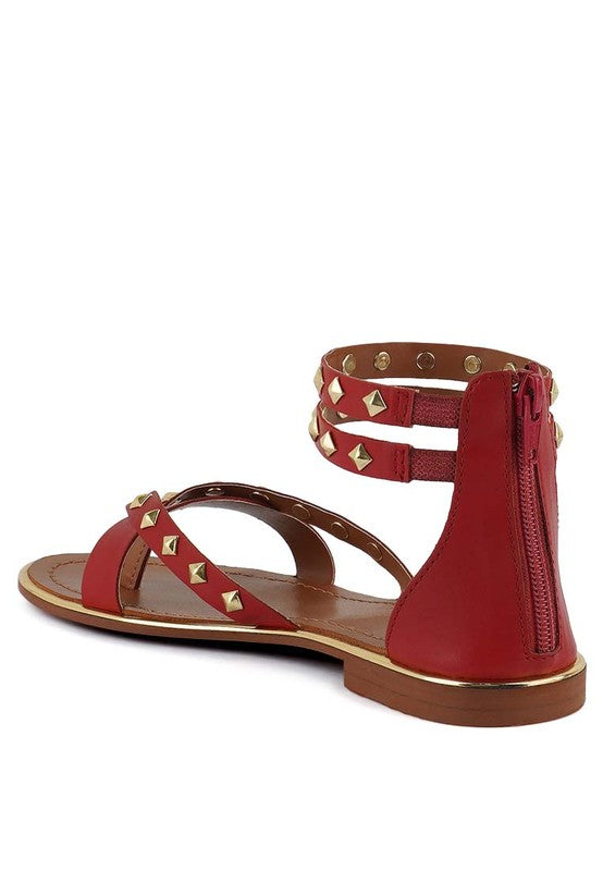 Rag & Co - Emmeth Studs Embellished Flat Sandals