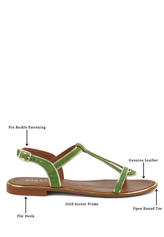 Rag & Co - Feodora Flat Slip On Sandals