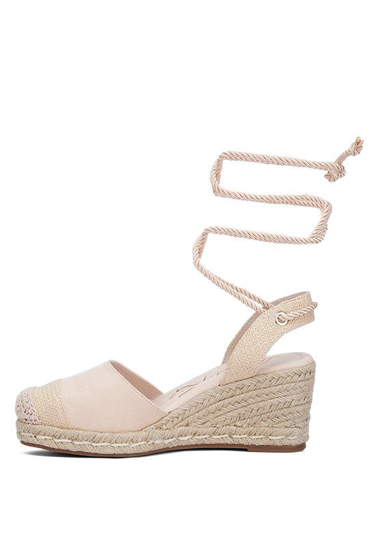 London Rag - Aiden Lace-Up Crochet Espadrilles