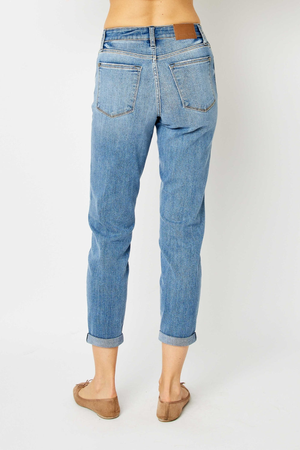 Judy Blue - Cuffed Hem Slim Jeans - Size: 0-24W