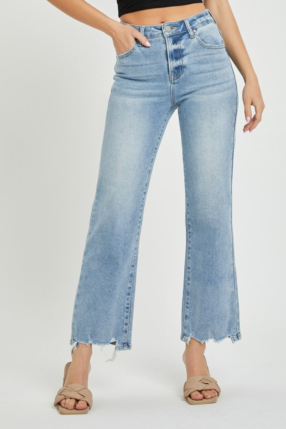 RISEN - High Rise Straight Jeans - Size: 0-3XL