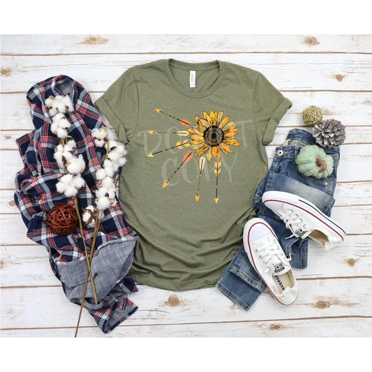 SUNFLOWER ARROWS - GRAPHIC TEE