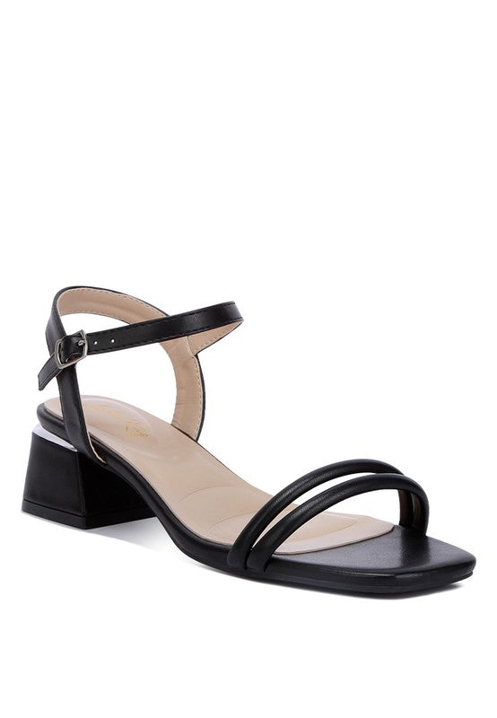 London Rag - Sulein Ankle Strap Low Block Heels