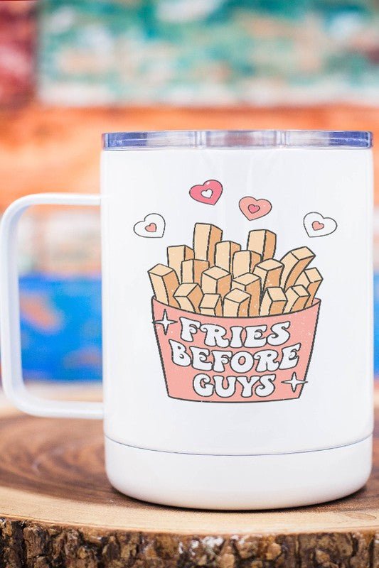 "Fries Before Guys" Travel Mug - Sweet PEA & Me Boutique