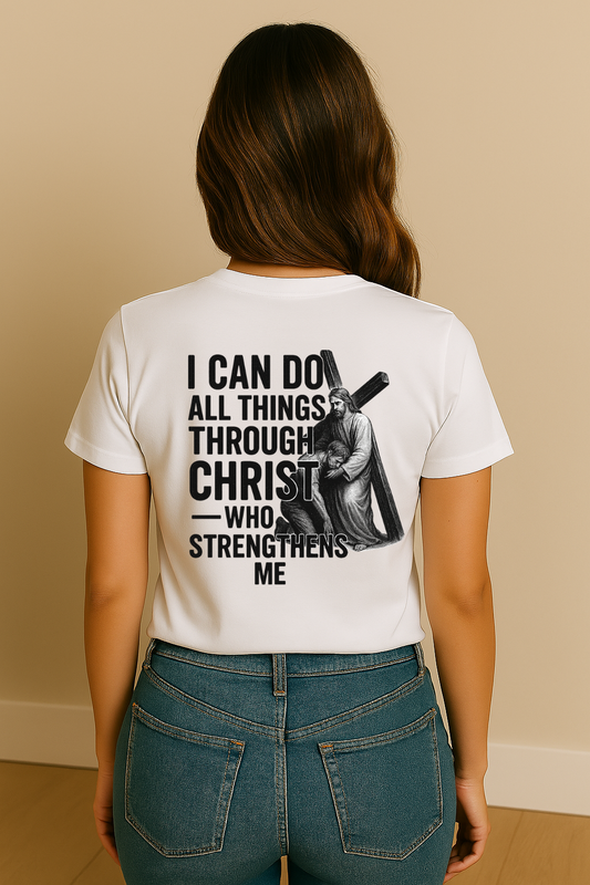 Philippians 4:13 - Unisex Short Sleeve Graphic Tee (Bella Canvas) - Size: XS-5XL