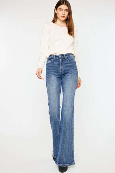 Kancan - Cat's Whiskers High Waist Flare Jeans