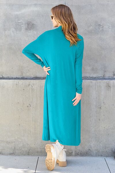 Basic Bae - Open Front Long Sleeve Cover Up w/ Color Options - Size: S-3XL