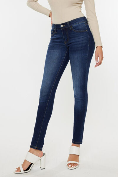 Kancan - Mid Rise Gradient Skinny Jeans