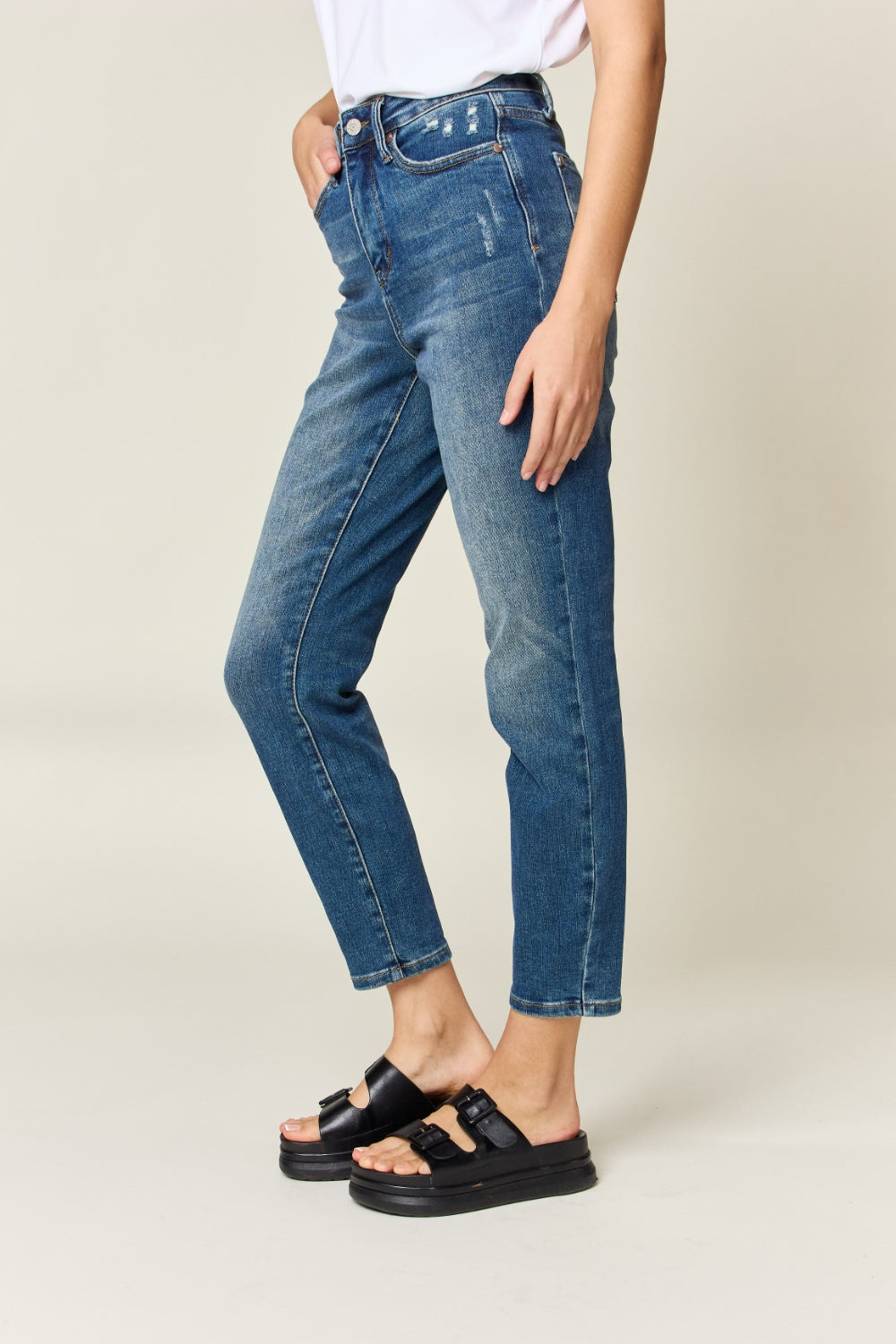 Judy Blue - Tummy Control High Waist Slim Jeans - Size: 0-24W