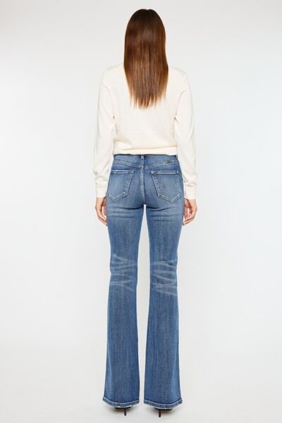 Kancan - Cat's Whiskers High Waist Flare Jeans