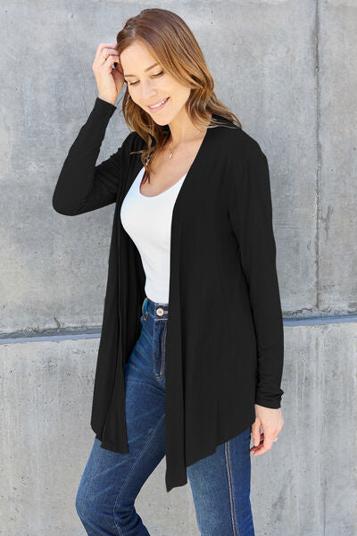 Basic Bae - Open Front Long Sleeve Cardigan