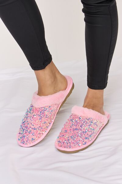 Forever Link - Sequin Round Toe Slippers