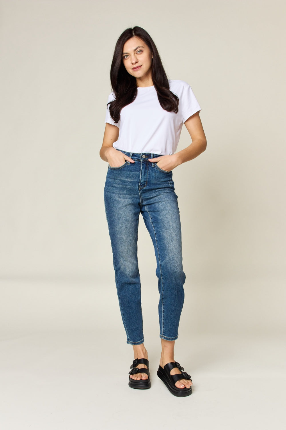 Judy Blue - Tummy Control High Waist Slim Jeans - Size: 0-24W