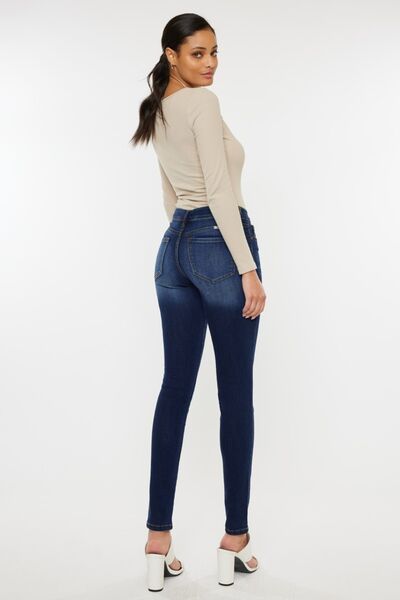 Kancan - Mid Rise Gradient Skinny Jeans