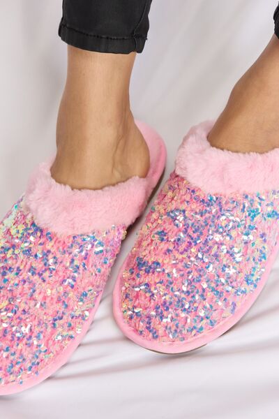 Forever Link - Sequin Round Toe Slippers