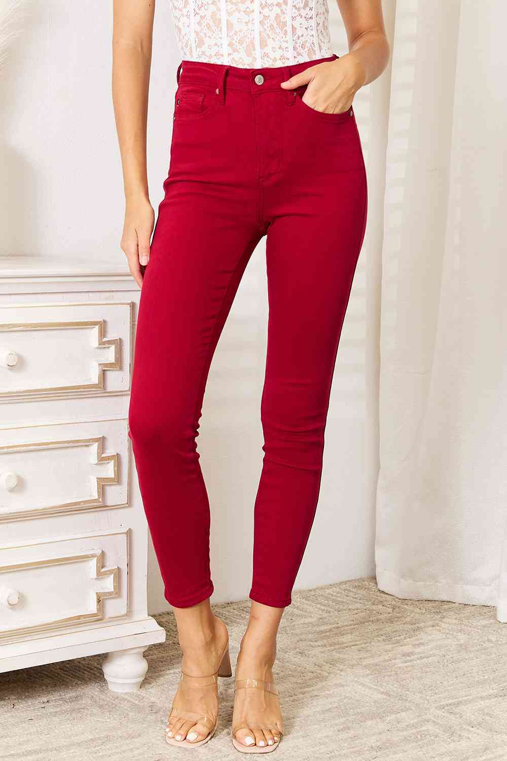 Plus - Judy Blue High Waist Tummy Control Skinny Jeans