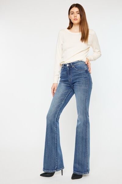 Kancan - Cat's Whiskers High Waist Flare Jeans