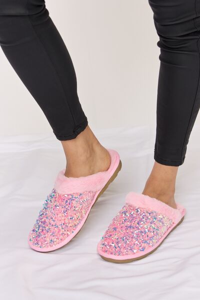 Forever Link - Sequin Round Toe Slippers