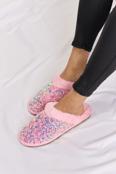 Forever Link - Sequin Round Toe Slippers