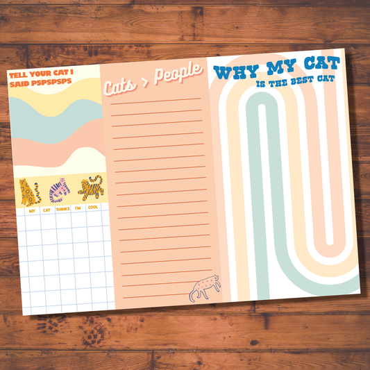 Cat Lovers Notepad Set